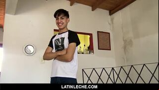 LatinLeche - Cameraman gets his Uncut Cock Sucked by A Shy Latino Boy